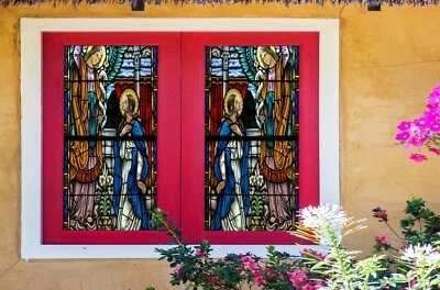 3D People Flower I204 Window Film Print Sticker Cling Stained Glass UV Block Amy - Image 1 of 4