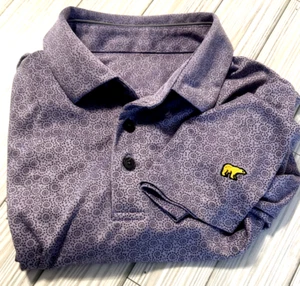 Jack Nicklaus Polo Golf Shirt Mens Small Lavender Purple Medallion Print AOP - Picture 1 of 8