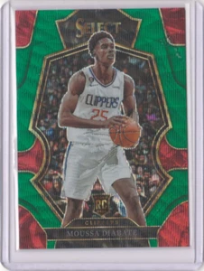 2022-23 Moussa Diabate Panini Select Green Wave Wave Concourse Rookie 6/50 - Picture 1 of 2