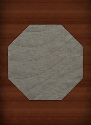 Gray Waves Swirls Stripes Lines Transitional Area Rug Abstract DV12 - Image 1 of 2