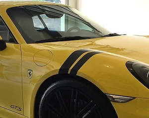 NEW Fender Hash Bar vinyl Rally Sport Racing Stripes 2"&3" (Fits PORSCHE Cayman) - Picture 1 of 27