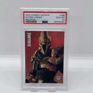 2020 Panini Fortnite Series 2 USA Ultima Knight #186 Holofoil Holo PSA 10 US - Picture 1 of 2