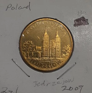 2009 Poland 2 Zlotys Mostly Copper Commem Coin - City of Jedrzejow BU/Toned - Picture 1 of 2