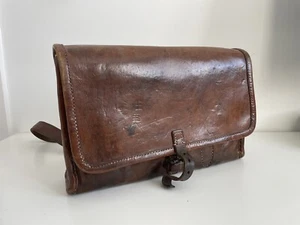 Vintage Leather Carpenters Satchel, C.1943 F.Brechbuhl Swiss Made Niederschurli - Picture 1 of 16