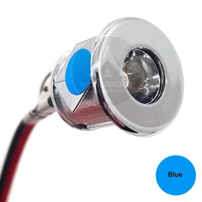 12V SMALL BLUE LED MINI SPOT LIGHT 12 VOLT MOTORHOME CAMPERVAN CARAVAN BOAT - Image 1 of 4