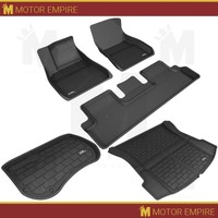 3D Floor Mats Cargo Liners 1st 2nd Row Trunk Full Set For 2017-19 Tesla Model 3
