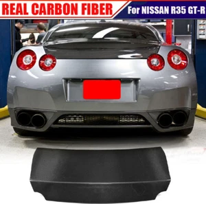 FULL CARBON FIBER Rear Trunk Lid Cover Body Kit Fit For Nissan GTR R35 2009-2017 - Bild 1 von 19