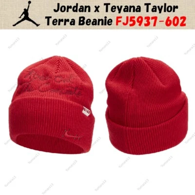 Jordan x Teyana Taylor Terra Gorro Negro Rojo Talla Única Nuevo Foto 1 de 4