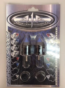 A1A Yahmaha Swing Arm Spools Black / Blue - Picture 1 of 2