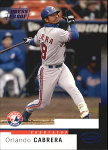 2004 Leaf Press Proofs Blue #159 Orlando Cabrera /100 - NM-MT - Picture 1 of 2