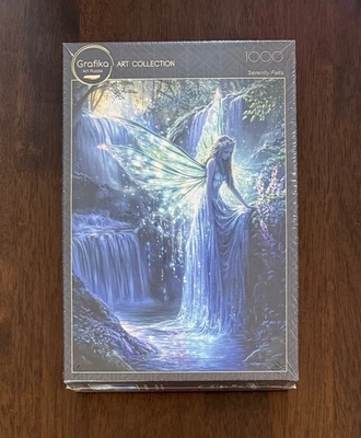 Grafika "Serenity Falls" Mikey Bergman 1000 Piece Jigsaw Puzzle-HTF-NEW - Image 1 of 4