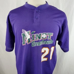 Vintage Minot Greenheads Baseball Trikot Herren XL Northwoods League Nylon Mesh - Bild 1 von 8
