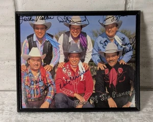 The Sons of the Pioneers Signed Autographed Photo Framed Old Fence Riders Museum - Picture 1 of 1