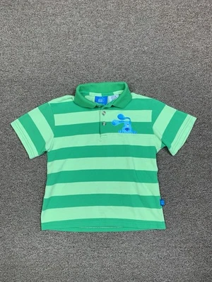 Vintage Blues Clues Polo Shirt Boys 6 Steve Striped Cartoon Button Y2K - Image 1 of 4