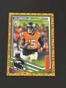 2025 Panini Score-A-Treat Nik Bonitto #50 Denver Broncos (W) - Picture 1 of 2