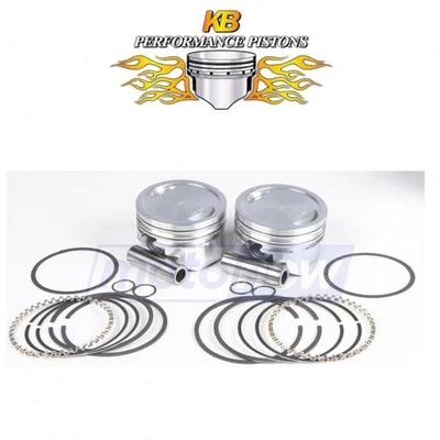 KB Cast Piston Set for 1999-2009 Harley Davidson XL883C Sportster 883 cw - Image 1 of 4