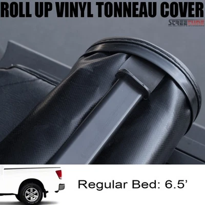 For 04-14 15 Nissan Titan 6.5 Ft 78" Bed Lock & Roll Up Soft Vinyl Tonneau Cover - Изображение 1 из 4