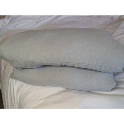 Juego de sábanas de lino Parachute Home King Cal King azul gris plano ajustado Portugal Foto 1 de 4