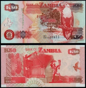 ZAMBIA 50 KWACHA (P37h) 2009 UNC - Picture 1 of 1