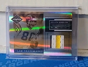 2007 Leaf Limited Team Trademarks Kellen Winslow Prime /50 HOF - Picture 1 of 2
