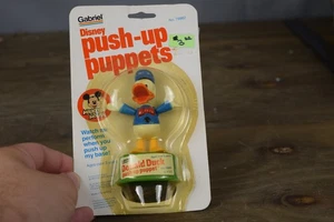 Vintage 80s Disney Donald Duck Push-Up Puppet Toy Gabriel No. 79982 New Sealed - Picture 1 of 5
