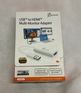J5Create Adattatore Multi-Monitor USB a HDMI 1080p HD per Mac e Windows (JUA254) - Foto 1 di 1