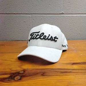 NEW Titleist FOOTJOY Pro V1 Golf Hat - White - Adjustable - ONE HAT ONLY - Picture 1 of 9