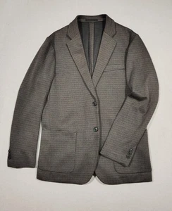 Uniqlo Men's Sport Coat houndstooth unstructured Stretch Size Large Slim - Picture 1 of 11