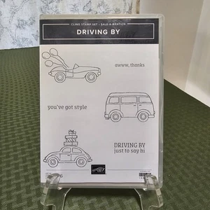 Stampin' Up! DRIVING BY Unmounted Cling Rubber Stamps Car Van VW 6 Unused 158099 - Picture 1 of 2