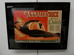 VINTAGE AMMALIATRICE MARLENE DIETRICH UNIVERSAL FILMS DAYBILL MOVIE POSTER PRINT - Picture 1 of 5