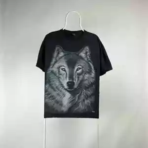Vintage Animal woolf Tshirt face size XLarge - Picture 1 of 5