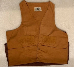 Vintage Dove Hunting Vest MENS Medium Brown Canvas Shell Holder Black Sheep - Picture 1 of 3