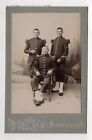 Carte Cabinet Photo Militaire H Haton Rambervilliers Soldat Col 17 Vosges 1900