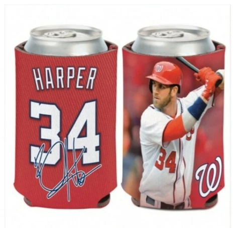 ⚾️⚾️ MLB WASHINGTON NATIONALS BRYCE HARPER DOUBLE SIDED KOOZIE ⚾️⚾️ Cover