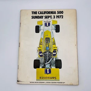 VTG The California 500 Program 1972 Official Souvenir Ontario Speedway Race Car - Foto 1 di 14