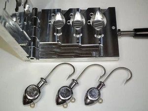 Saltwater Flateye Jig with eyes 4,5,6oz 3407 Jig mold CNC Aluminum - Picture 1 of 7