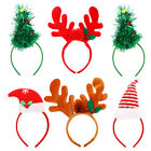 6 Pcs Xmas Tree Headband Elk Antler Headbands Christmas Hat