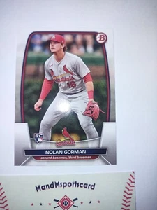 Bowman Nolan Gorman RC #6 2023 novato de los Cardenales de San Luis  - Imagen 1 de 2