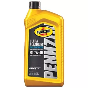 Aceite de motor Pennzoil Ultra Platinum totalmente sintético 0W 40 1 cuarto Advanced Prot... - Imagen 1 de 7