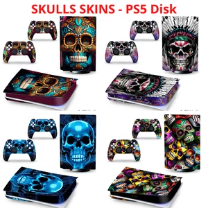 Skulls Horror PS5 Disk Skin Sticker Aufkleber Decal Wrap Controller Console - Bild 1 von 9