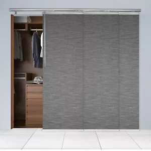 Panel Track Sliding Vertical Blinds 36-153"W (3-7 Panels) - Midnight - Picture 1 of 45