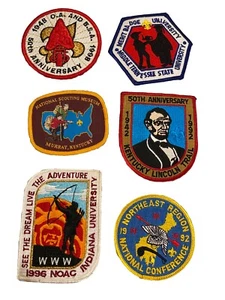 Lote de parches Boy Scouts Lincoln Trail Conferencia Nacional de la Universidad de Indiana - Imagen 1 de 7