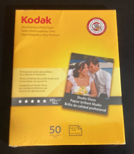 Kodak Ultra Premium Studio Gloss Photo Paper 8.5x11 76 lb. 50 sheets NIB