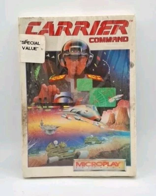 Carrier Command RARE Vintage PC IBM HTF MicroPlay 5.25" Complete - Image 1 of 4