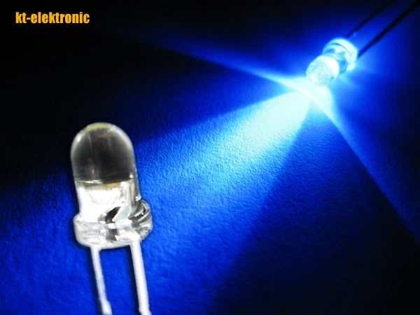 10 Stück LED 3mm blau ultrahell 8000mcd - Bild 1 von 1