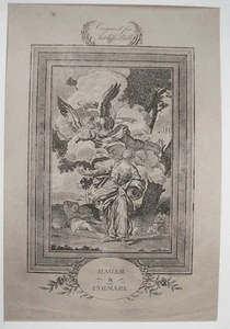 Butterworths Hagar und Ishmael Bible Bibel seltener Kupferstich ca 1800 - Picture 1 of 1