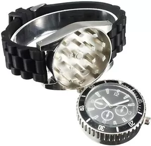 2 in 1 getrocknet Tabak Grinder Herren Armbanduhr Kräuter Gewürz Crusher Zigaretten Werkzeug - Bild 1 von 10
