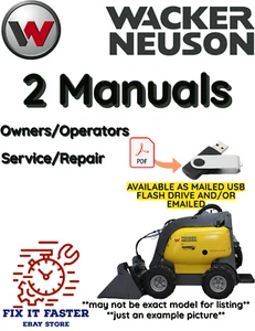 WACKER NEUSON K9-3 DINGO MINI CARGADOR OPERADOR SERVICIO REPARACIÓN MANUAL PDF USB - Imagen 1 de 3