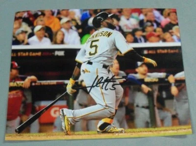 Josh Harrison, Pgh Pirates, Signed 8 x 10 Photo, In Action - Image 1 of 2