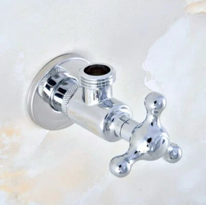 Valvola di arresto angolo bagno cromato lucido 1/2"" maschio x 1/2"" Filo Zav016 - Foto 1 di 7